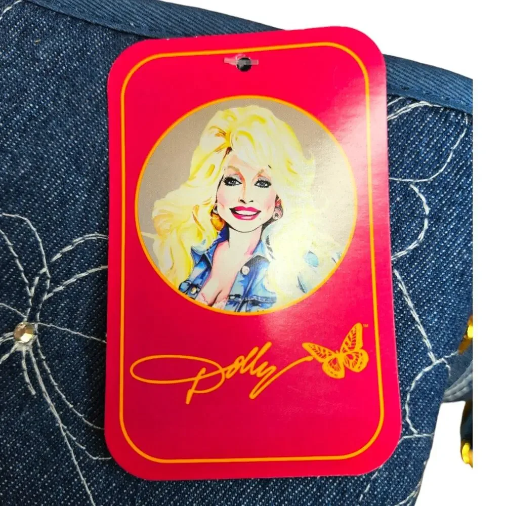 NEW Dolly Parton Denim Butterfly Mini Oven Mitts (Set of 2)